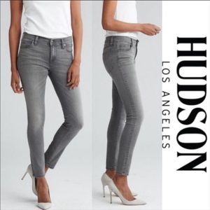 Hudson Krista Super Skinny Gray Jeans